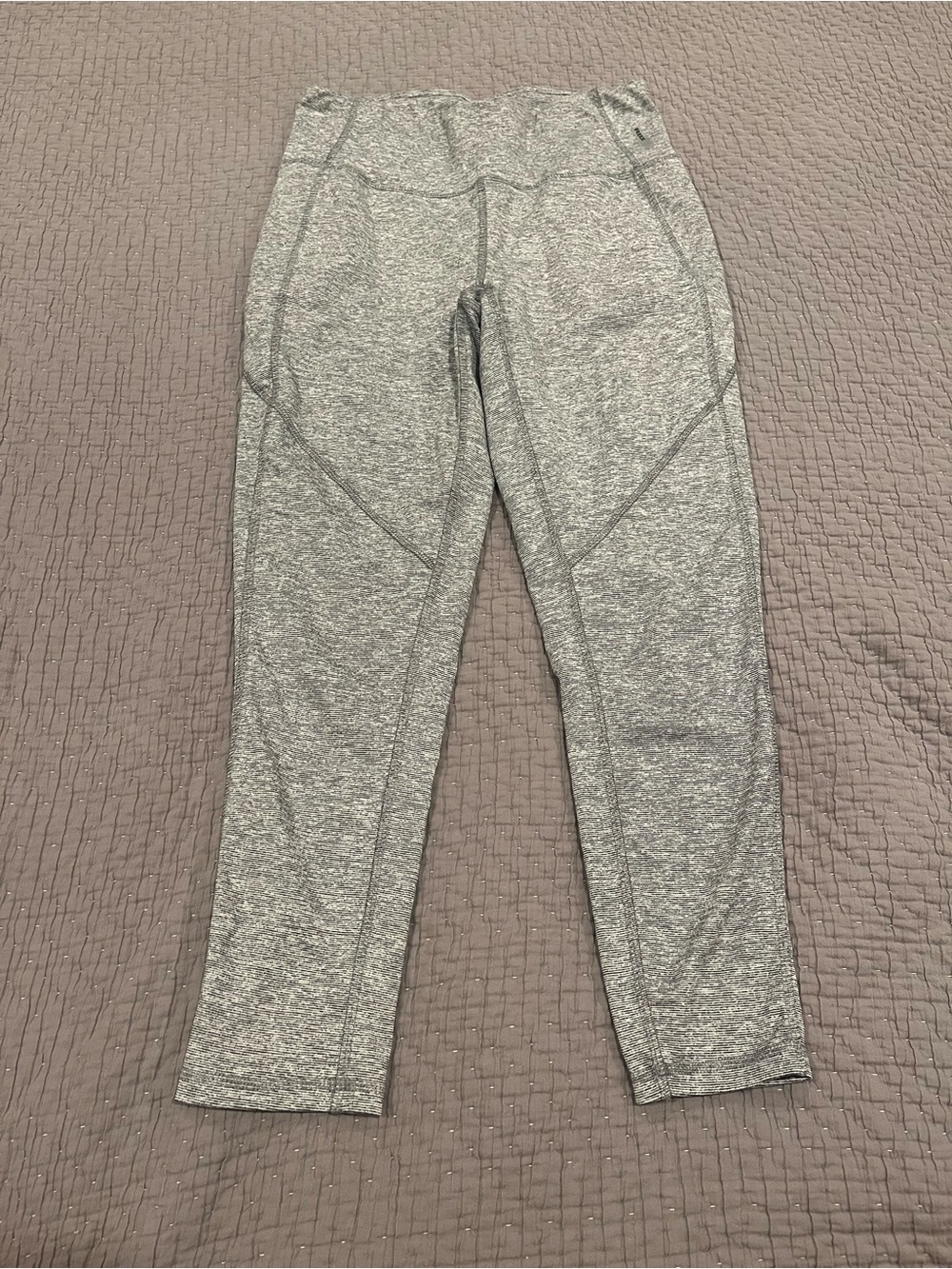 RBX Live Life Active Gray Space Dye Leggings - Medium